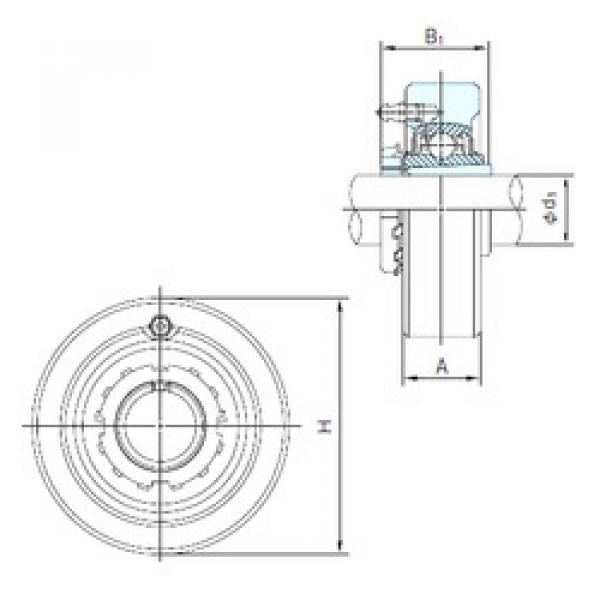 підшипник UKC309+H2309 NACHI #1 image