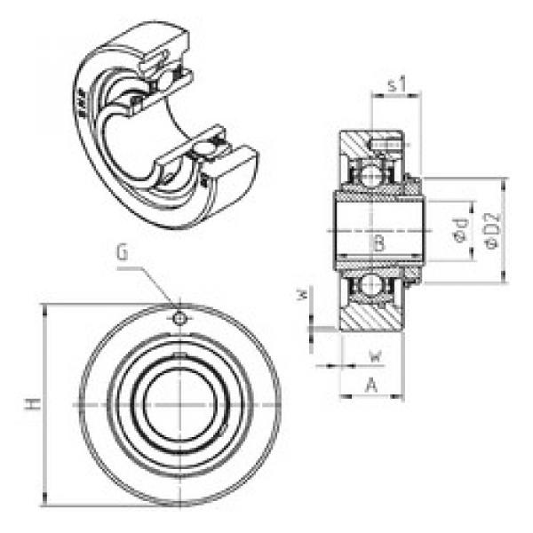 підшипник UKC205H SNR #1 image